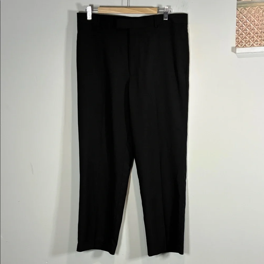 Perry Ellis Portfolio Black Dress Pants 34 Career Office Slacks